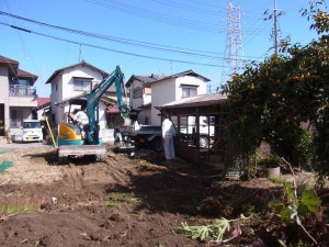 N様邸施工中